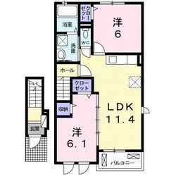 ガーデンプレイスＡの物件間取画像